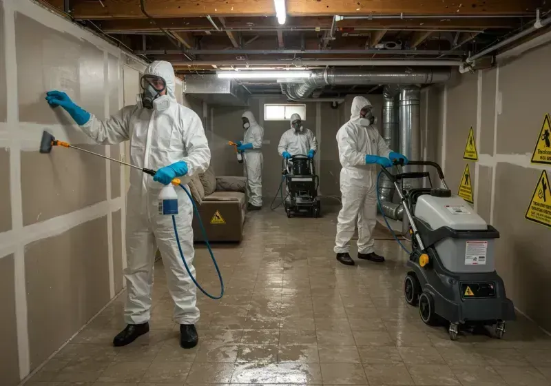 Basement Moisture Removal and Structural Drying process in Keewatin, MN